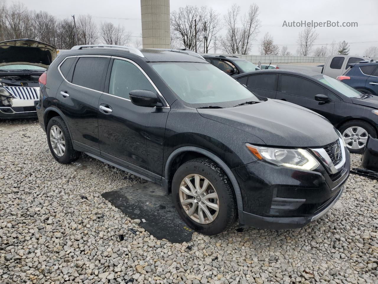 2018 Nissan Rogue S Черный vin: JN8AT2MV8JW310798