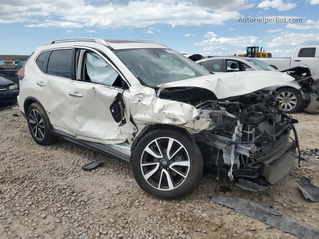 2018 Nissan Rogue S White vin: JN8AT2MV8JW314558