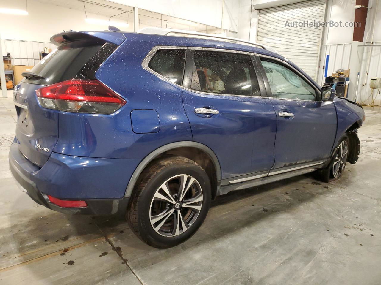 2018 Nissan Rogue S Blue vin: JN8AT2MV9JW317369