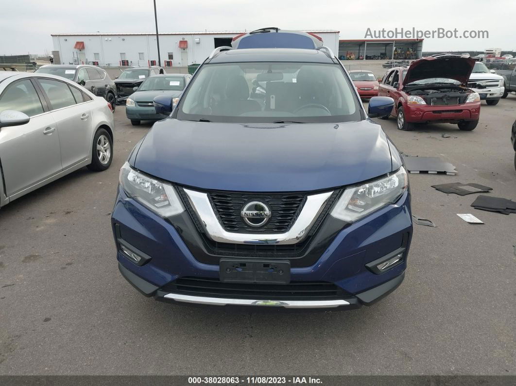 2018 Nissan Rogue Sv Синий vin: JN8AT2MV9JW320658