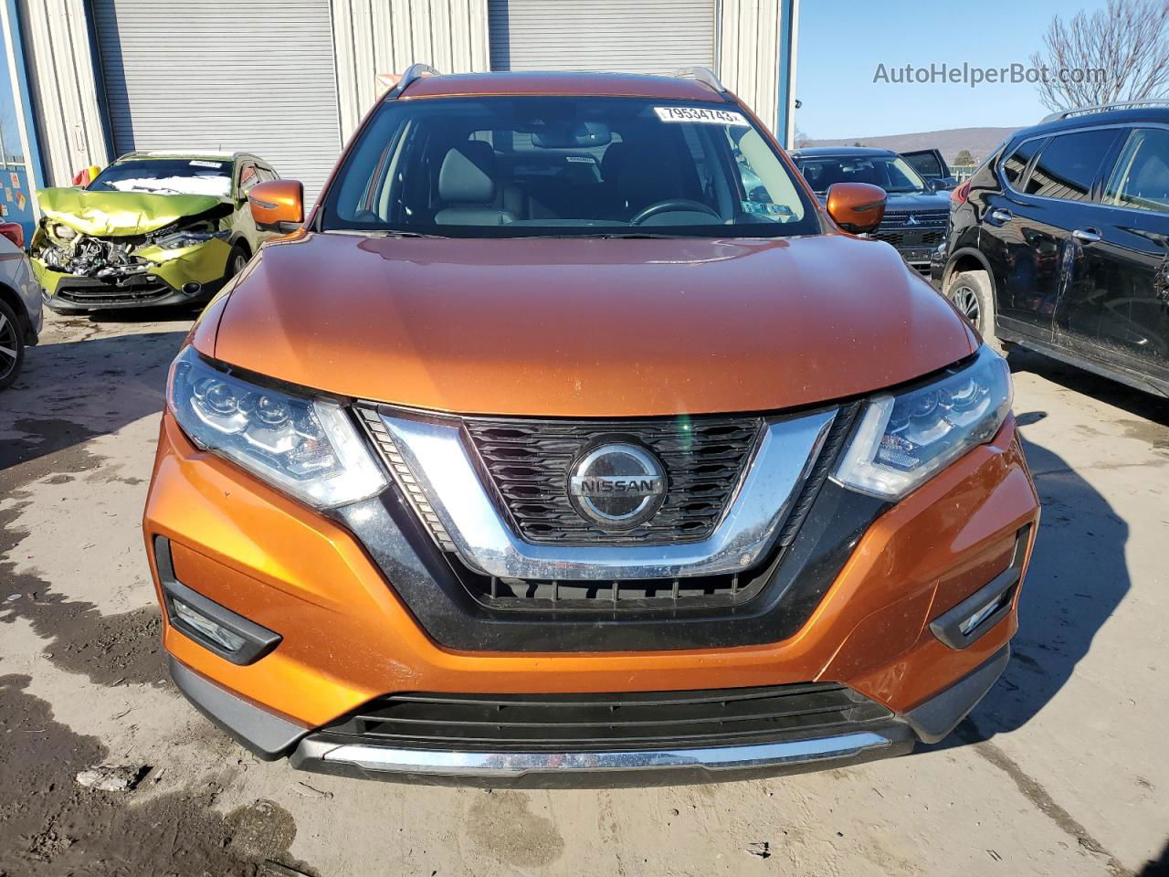 2018 Nissan Rogue S Orange vin: JN8AT2MV9JW322734