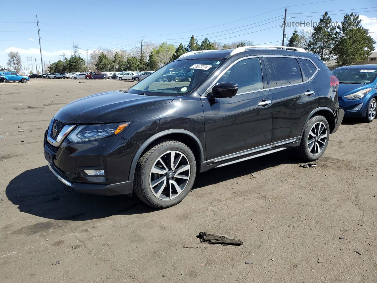 2018 Nissan Rogue S Черный vin: JN8AT2MVXJW314335