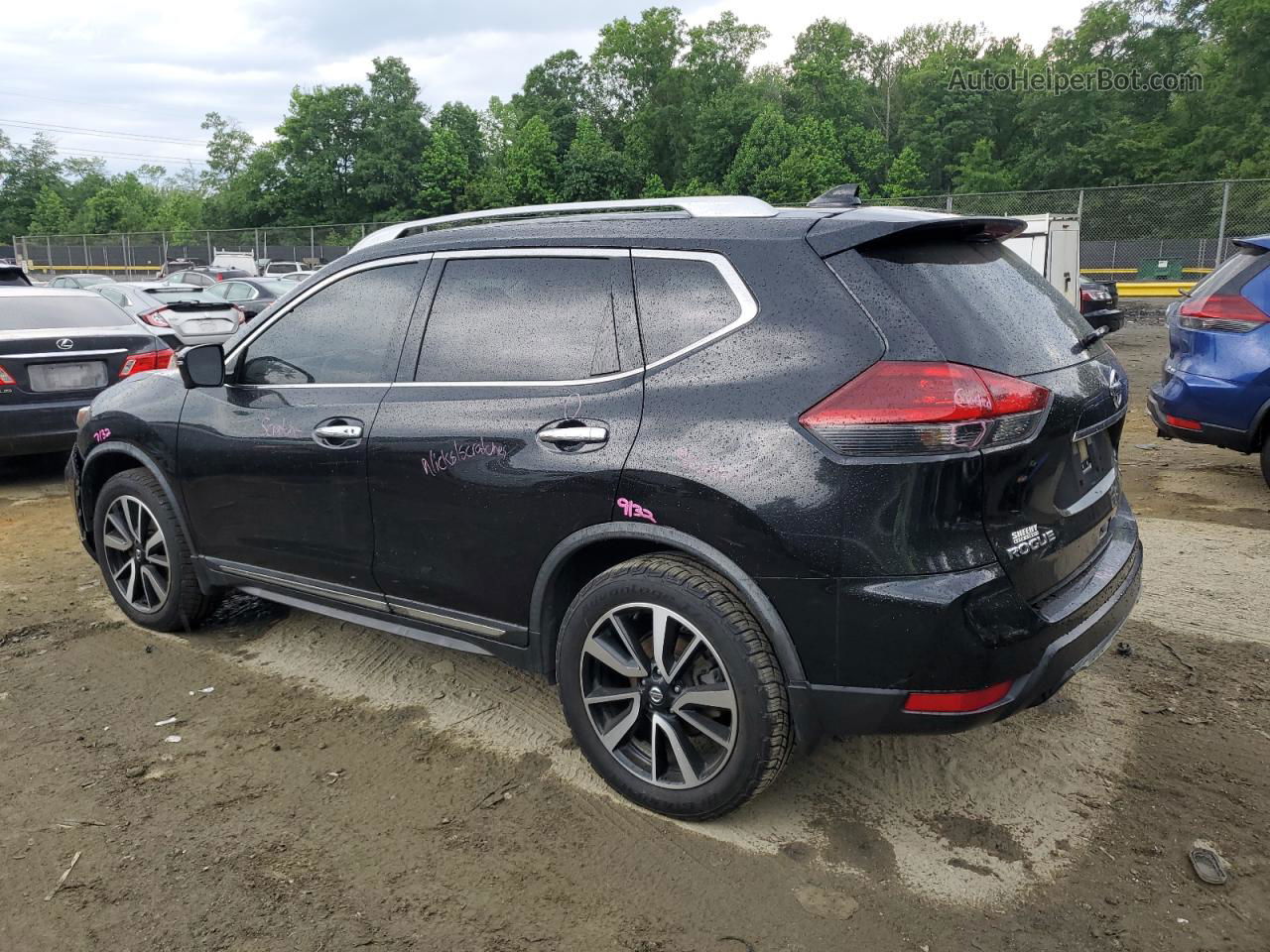 2018 Nissan Rogue S Черный vin: JN8AT2MVXJW341373