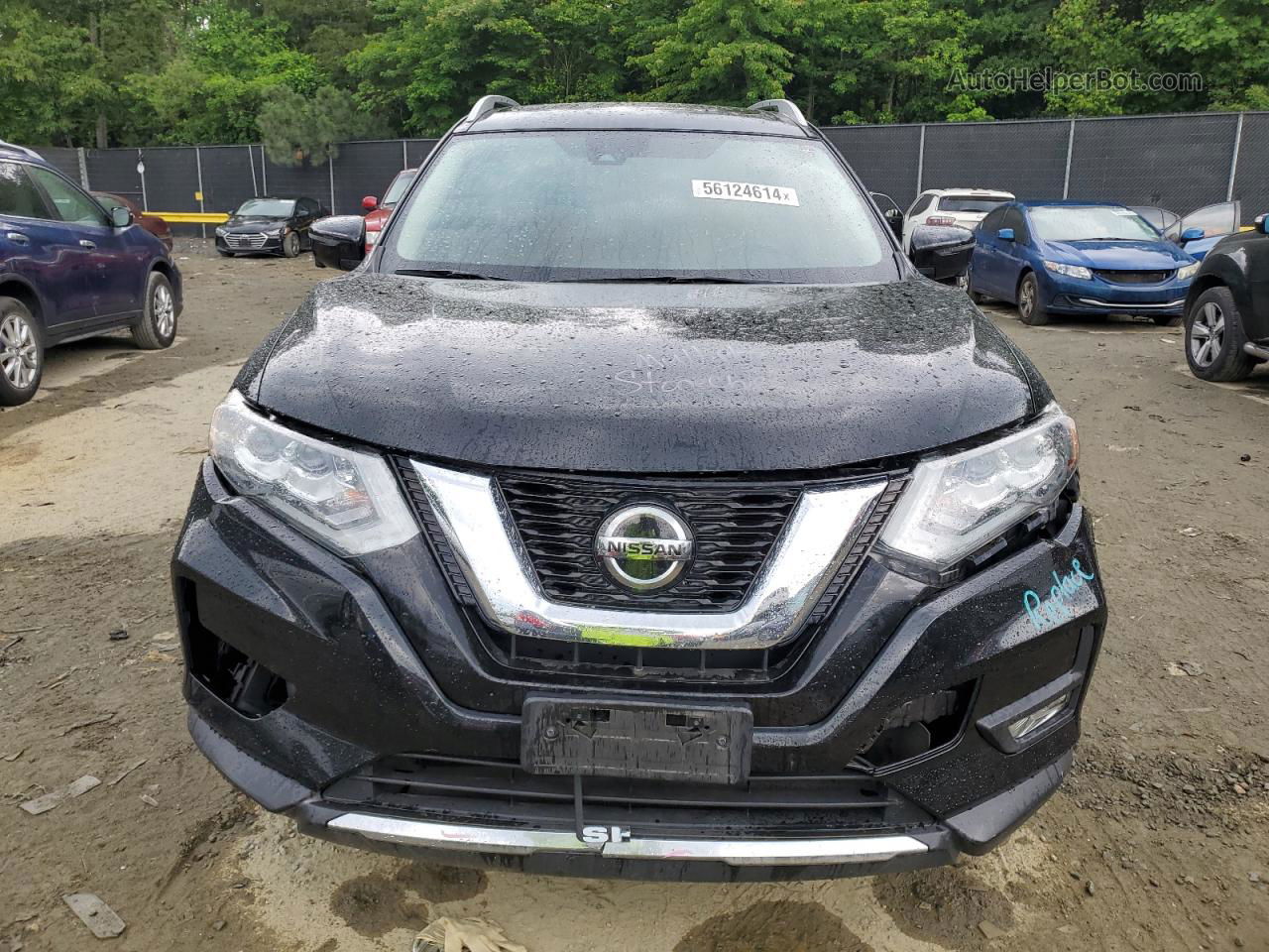 2018 Nissan Rogue S Черный vin: JN8AT2MVXJW341373