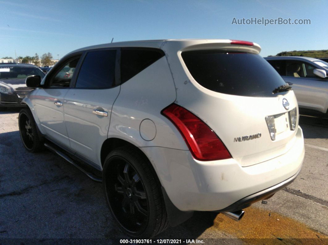 2004 Nissan Murano Se White vin: JN8AZ08T04W220268