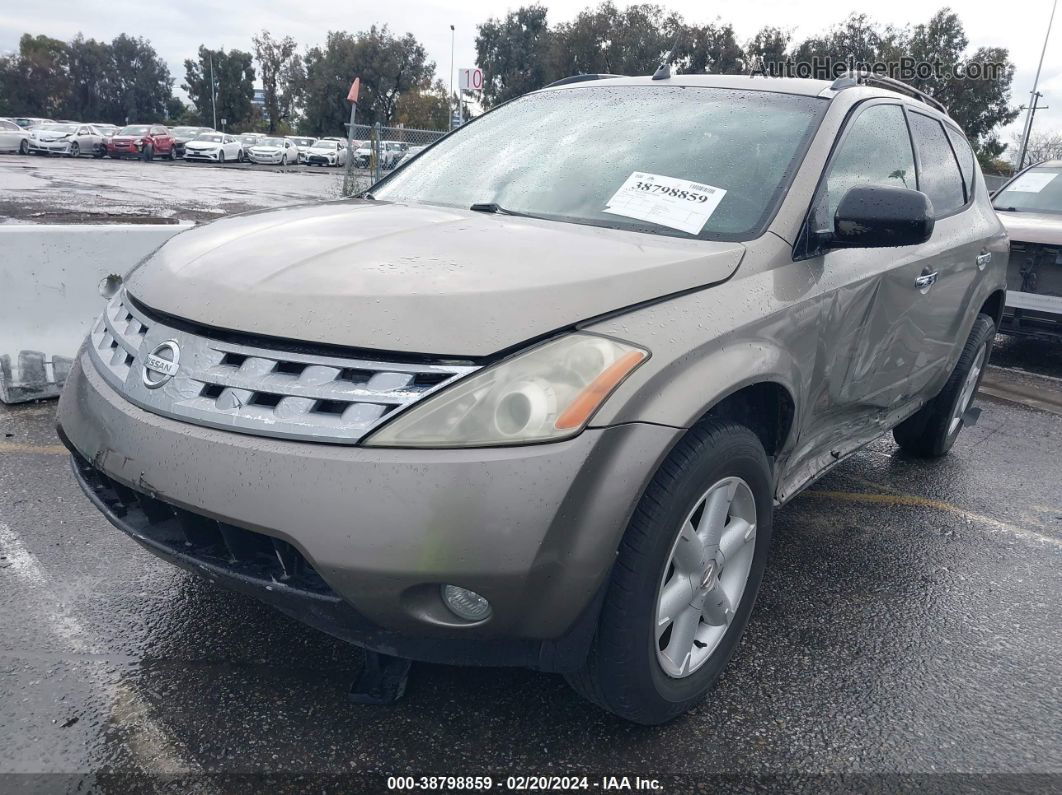 2004 Nissan Murano Se Коричневый vin: JN8AZ08T14W208176