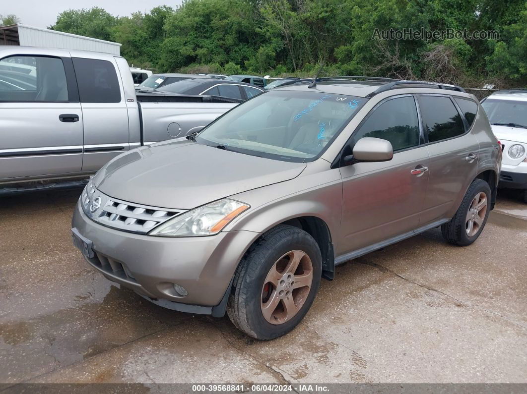 2004 Nissan Murano Sl Золотой vin: JN8AZ08T14W223437