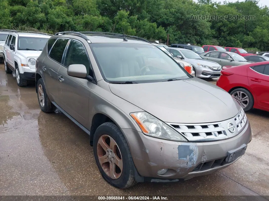 2004 Nissan Murano Sl Gold vin: JN8AZ08T14W223437