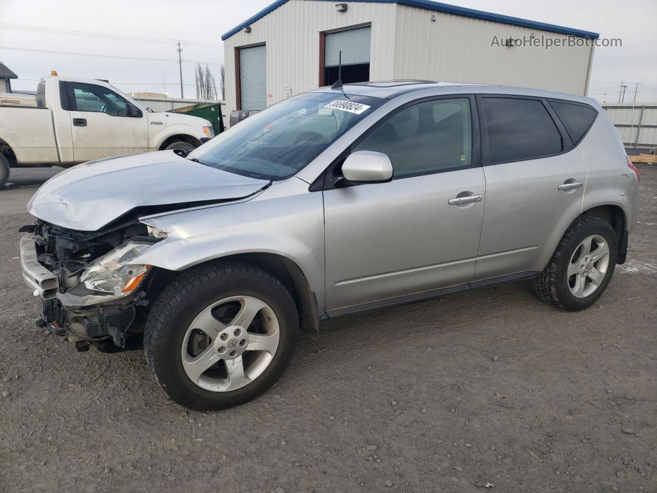 2004 Nissan Murano Sl Silver vin: JN8AZ08W04W315407