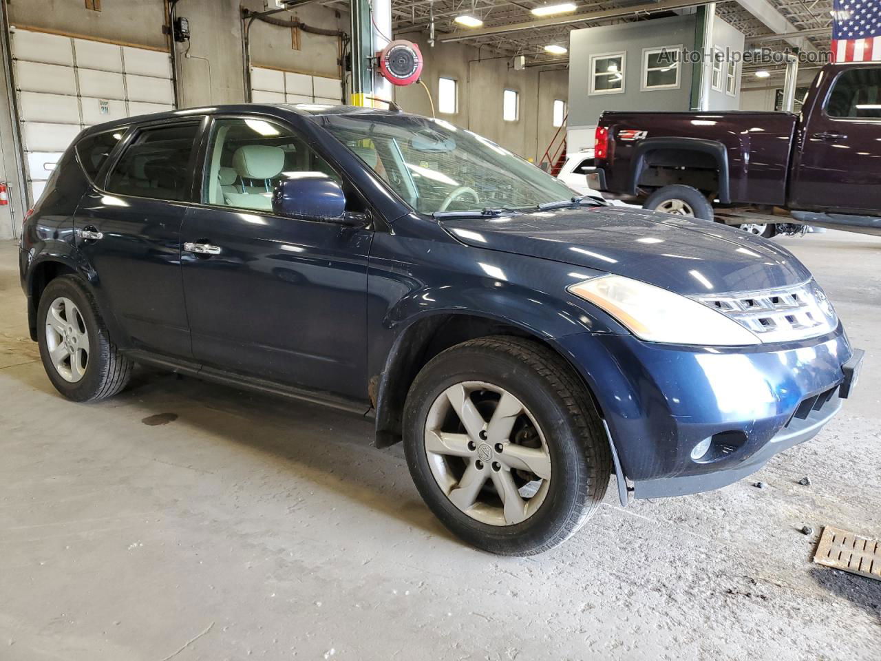 2004 Nissan Murano Sl Синий vin: JN8AZ08W04W336631