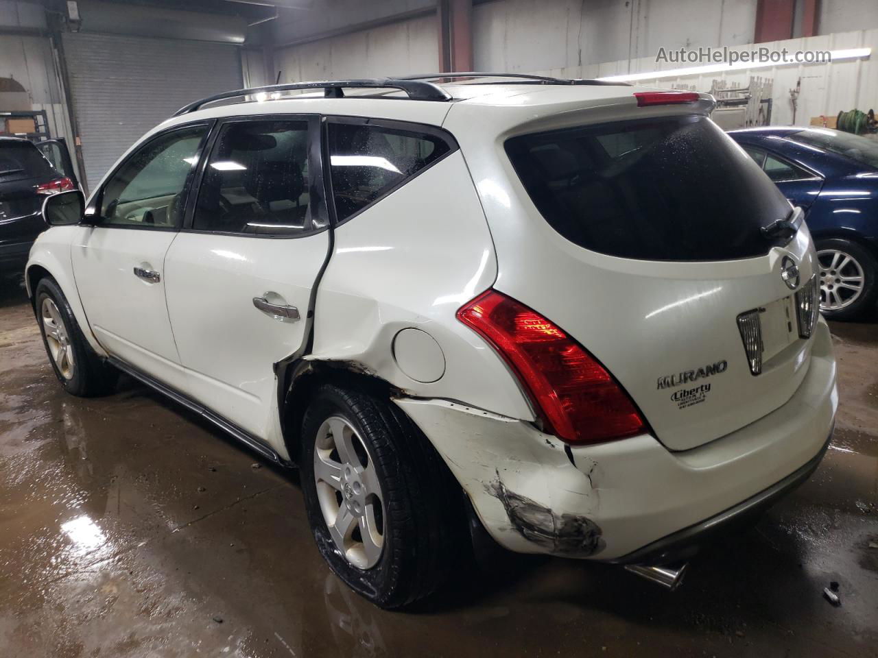 2004 Nissan Murano Sl White vin: JN8AZ08W24W308622