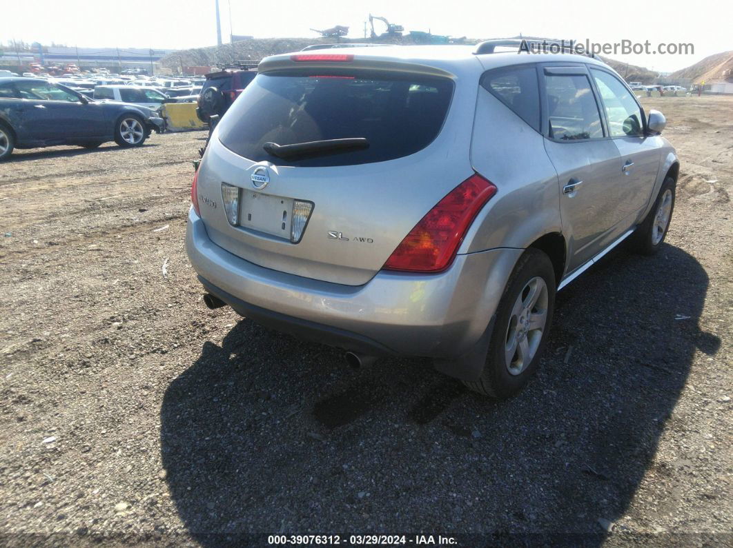 2004 Nissan Murano Sl Gray vin: JN8AZ08W24W314890