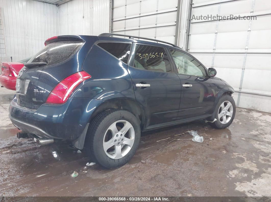 2004 Nissan Murano Sl Синий vin: JN8AZ08W34W336106