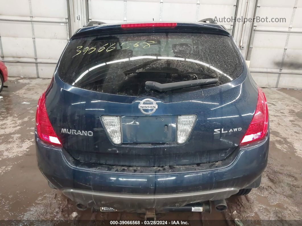 2004 Nissan Murano Sl Синий vin: JN8AZ08W34W336106