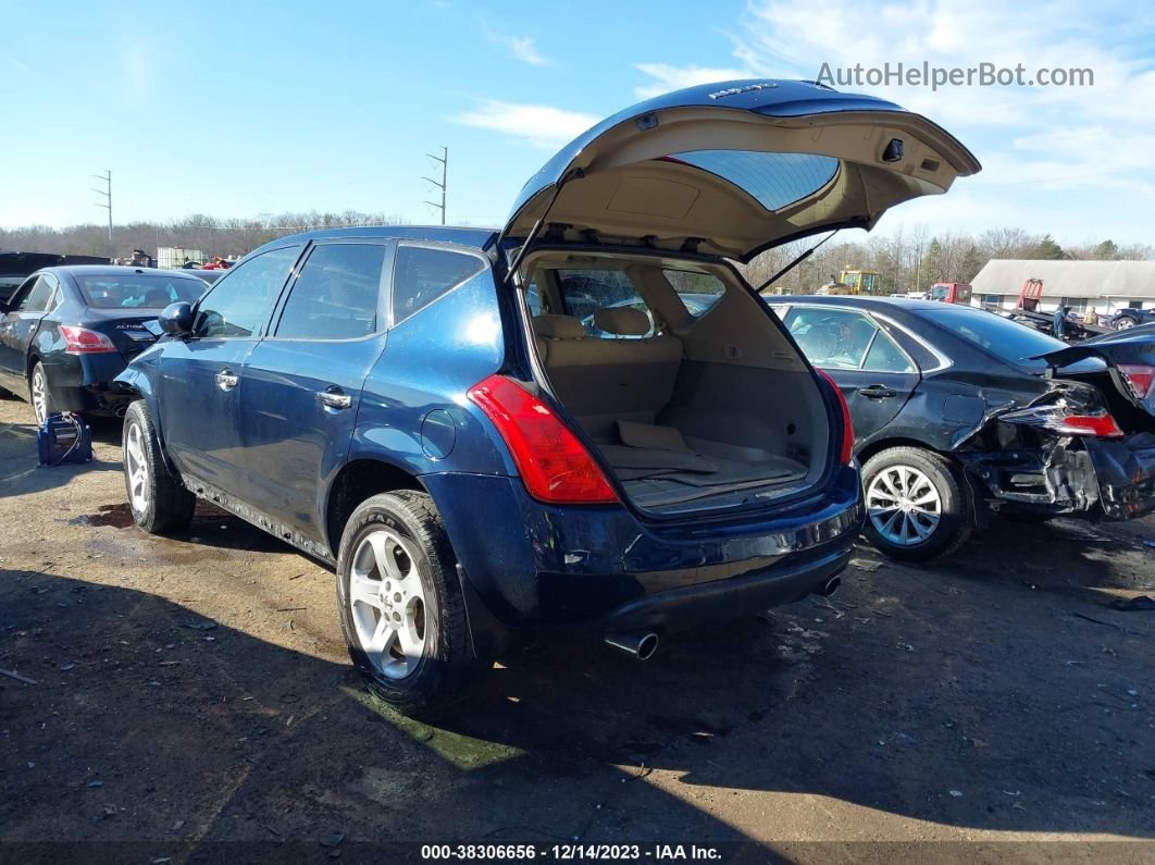 2004 Nissan Murano Sl Blue vin: JN8AZ08W34W338020