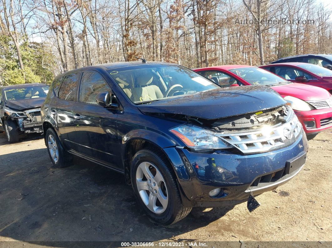 2004 Nissan Murano Sl Blue vin: JN8AZ08W34W338020