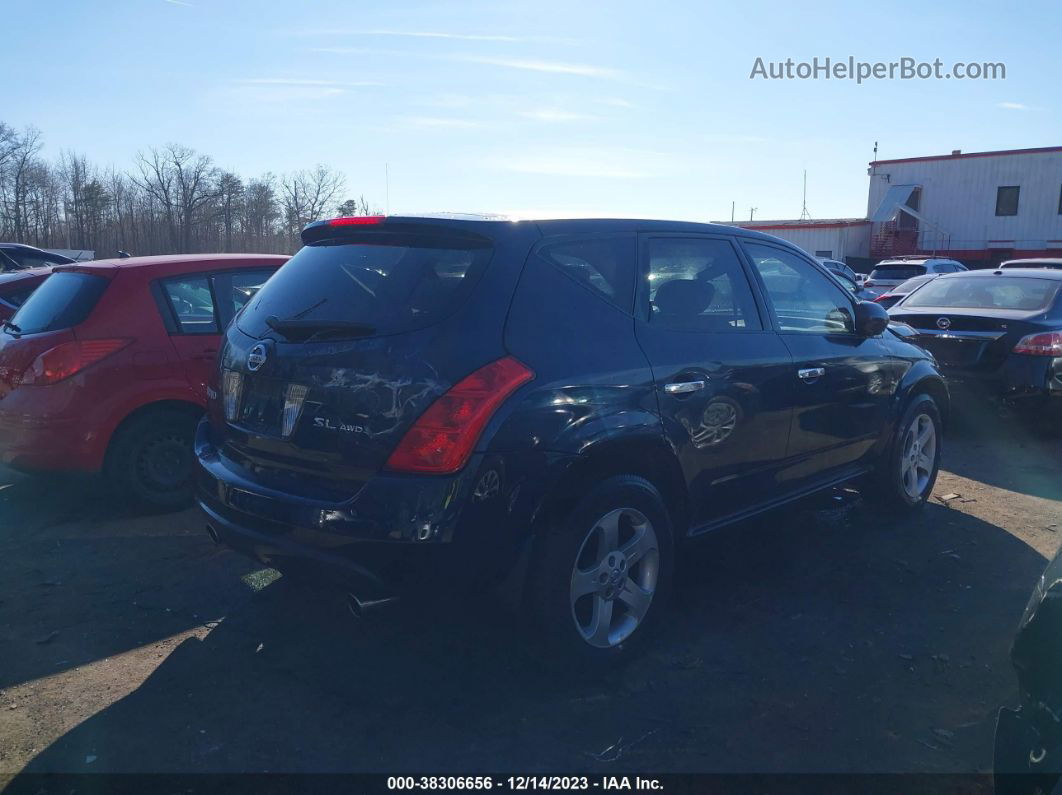 2004 Nissan Murano Sl Blue vin: JN8AZ08W34W338020