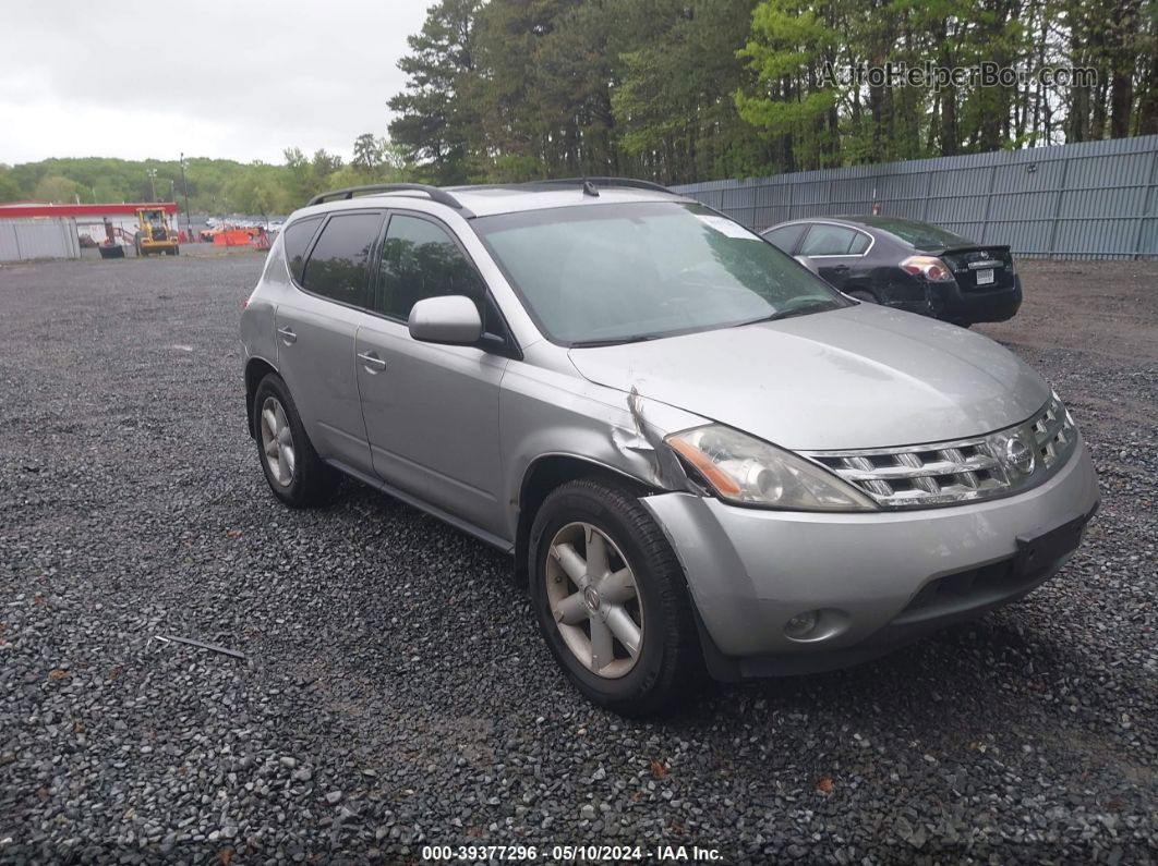 2004 Nissan Murano Se Silver vin: JN8AZ08W34W340253