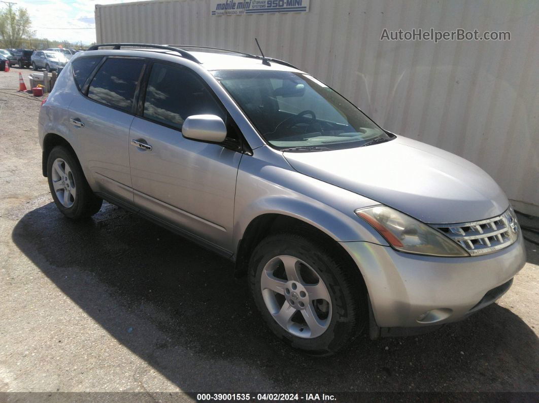 2004 Nissan Murano Sl Silver vin: JN8AZ08W44W327379