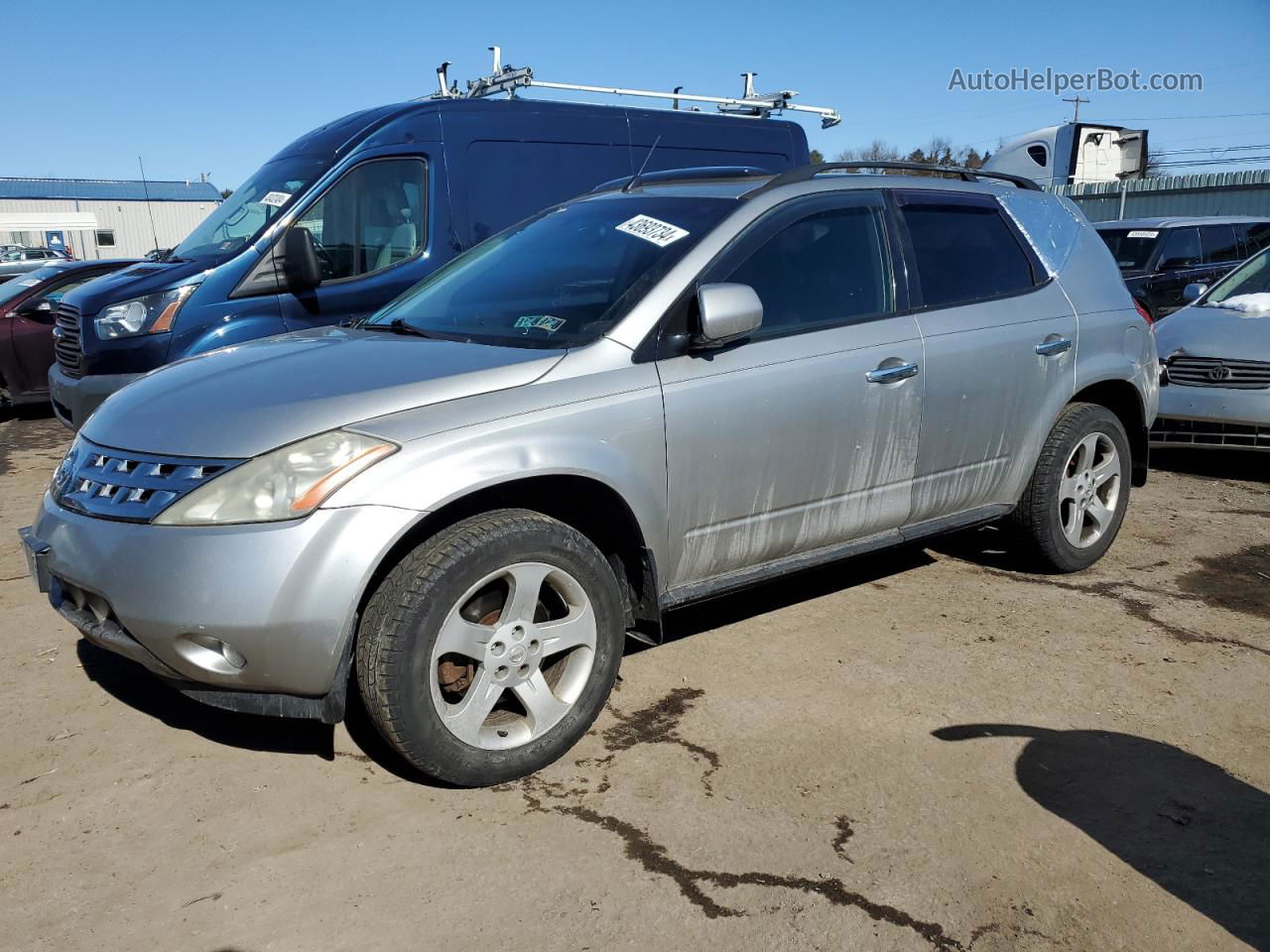 2004 Nissan Murano Sl Silver vin: JN8AZ08W54W322045