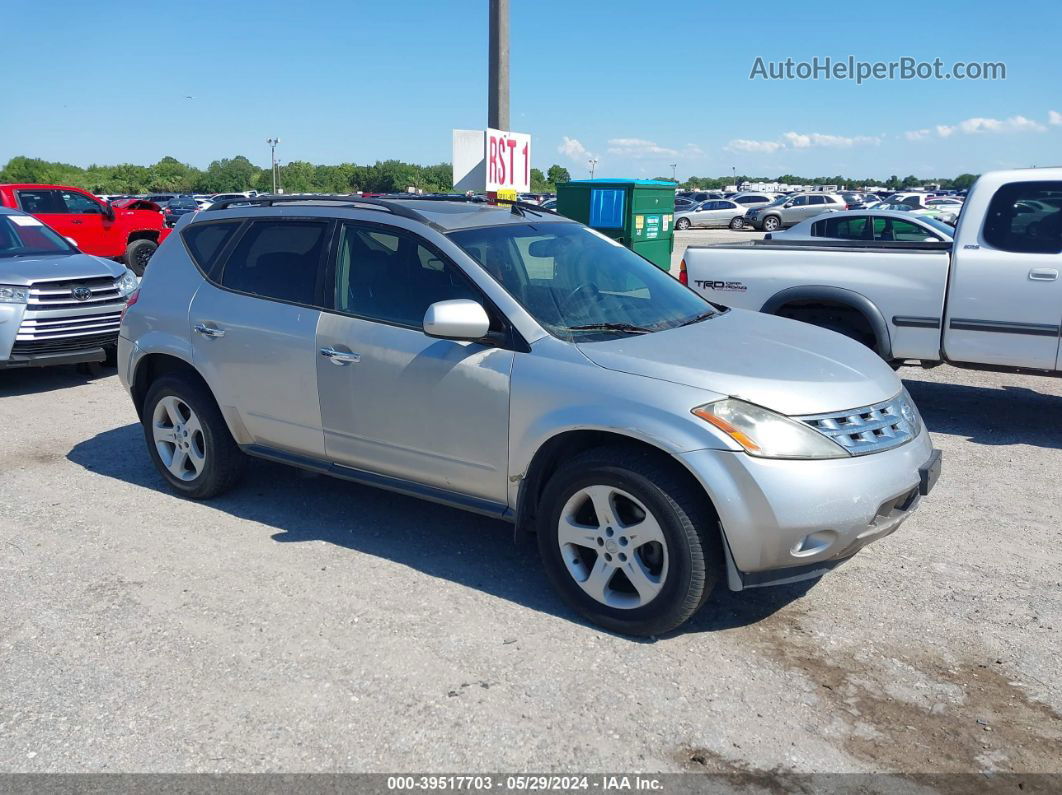 2004 Nissan Murano Sl Silver vin: JN8AZ08W74W329658