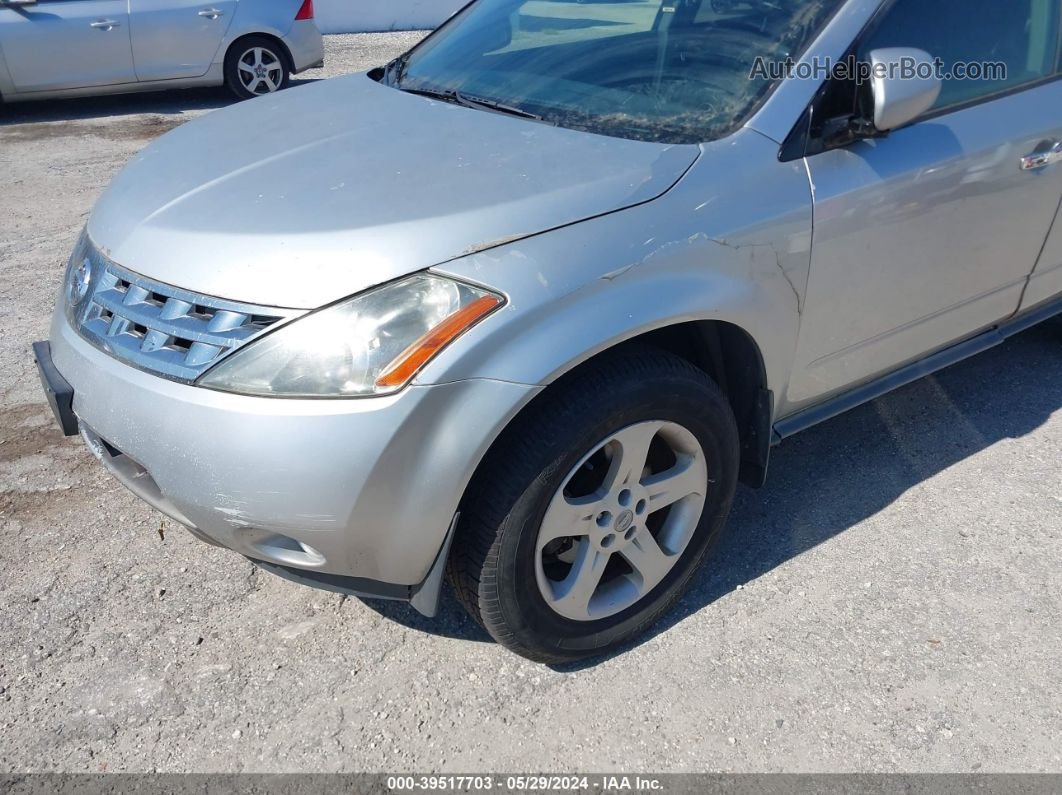 2004 Nissan Murano Sl Серебряный vin: JN8AZ08W74W329658