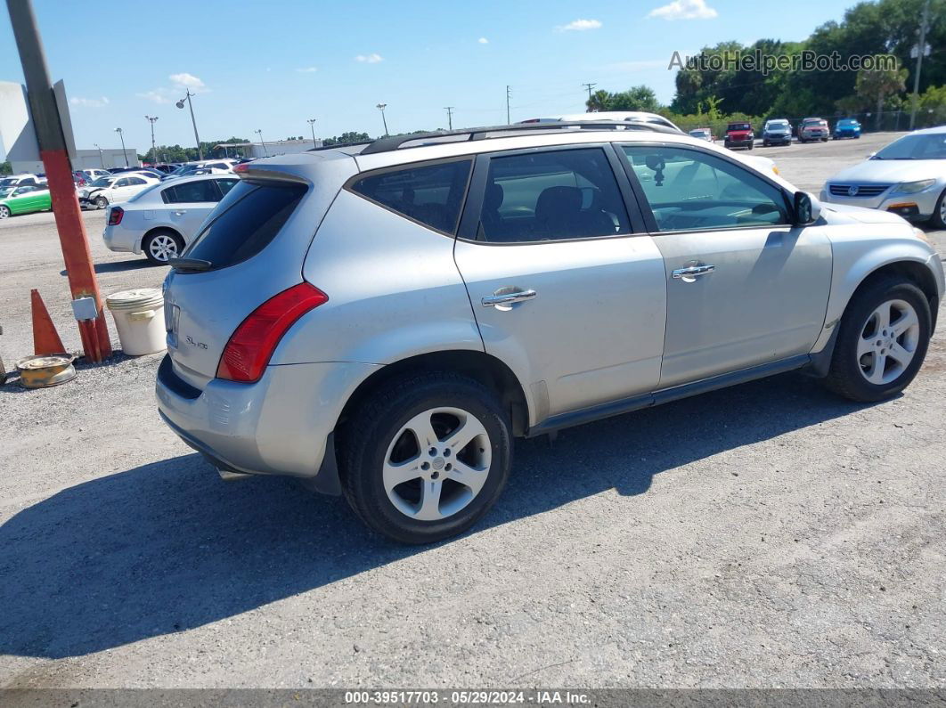 2004 Nissan Murano Sl Silver vin: JN8AZ08W74W329658