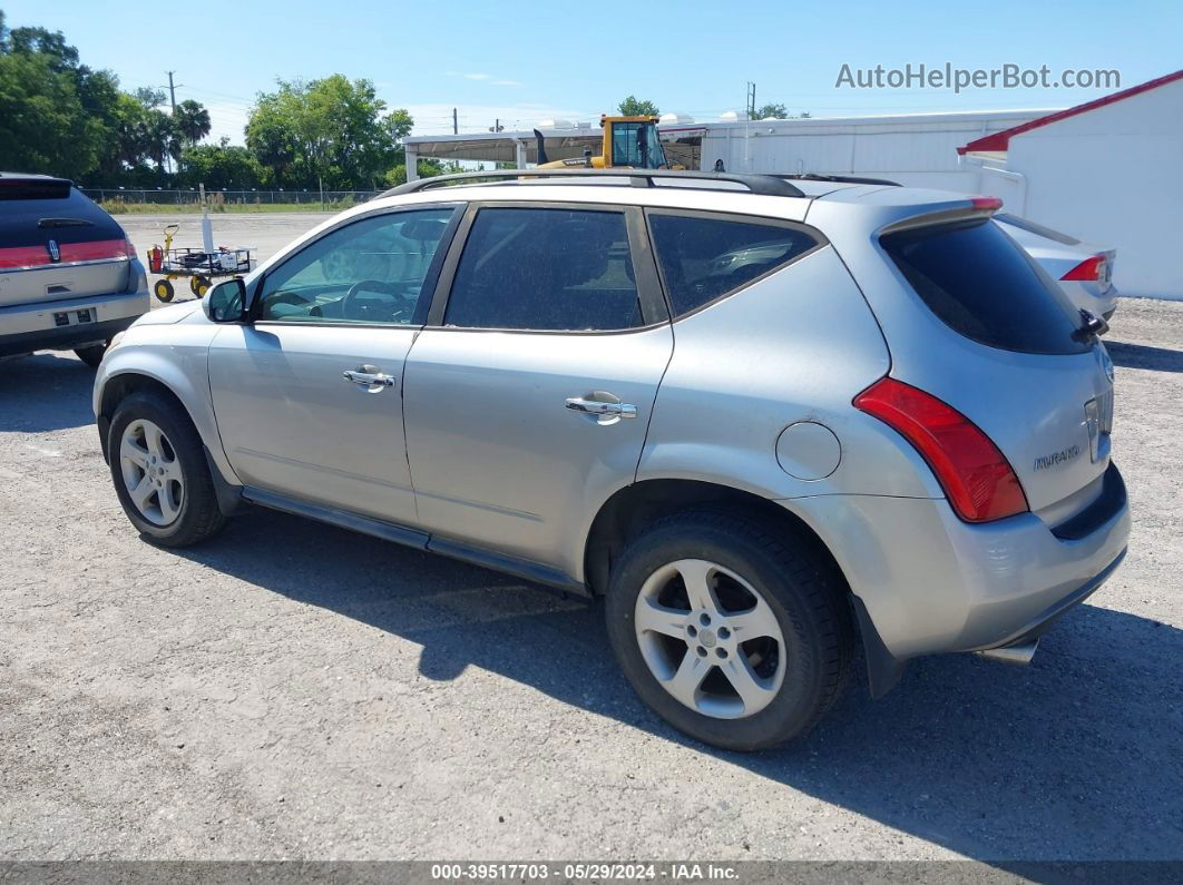 2004 Nissan Murano Sl Silver vin: JN8AZ08W74W329658