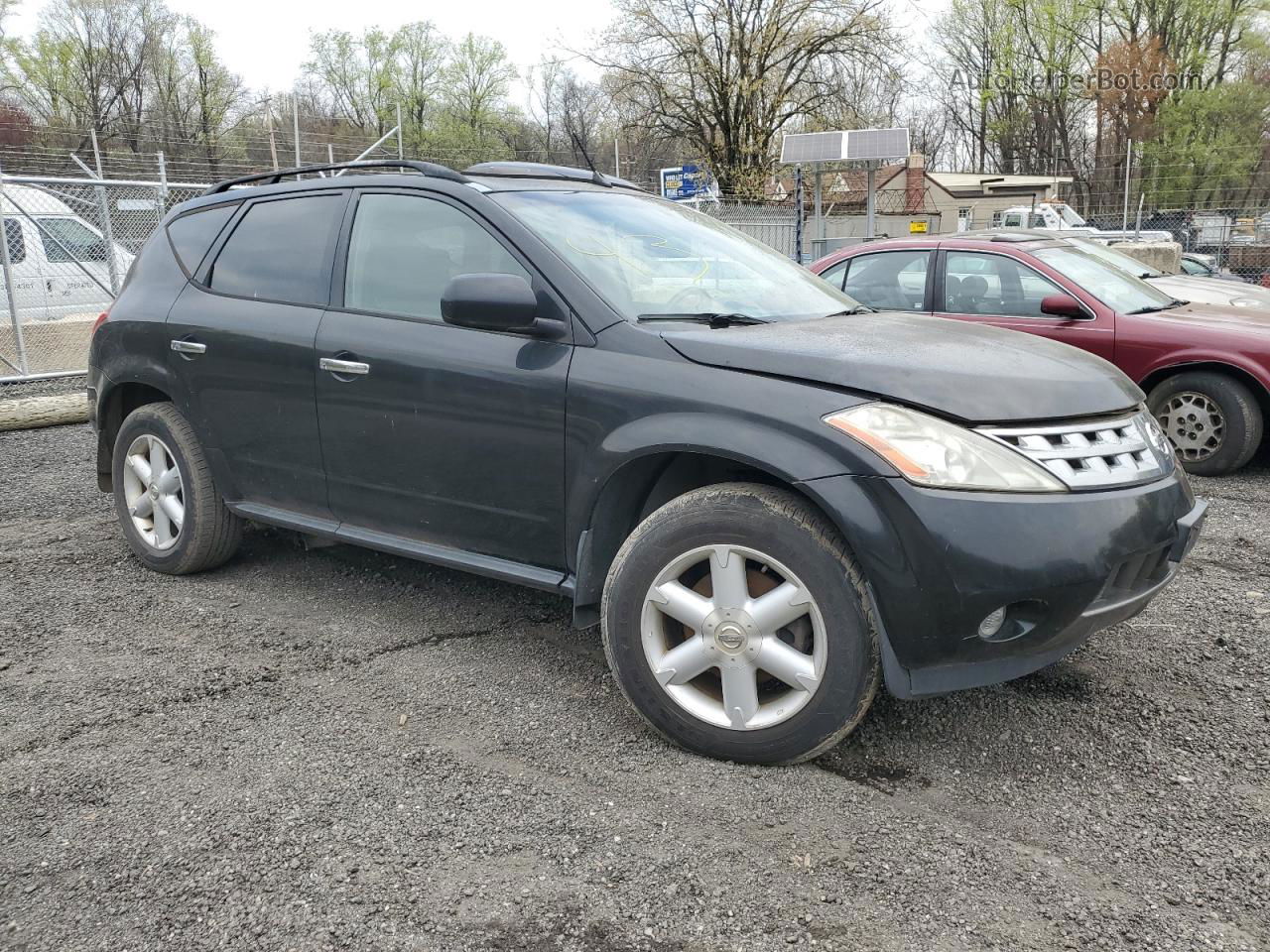 2004 Nissan Murano Sl Black vin: JN8AZ08W84W318863