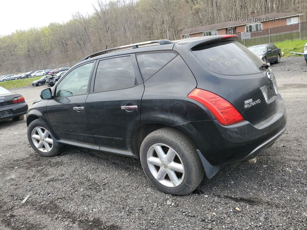 2004 Nissan Murano Sl Black vin: JN8AZ08W84W318863