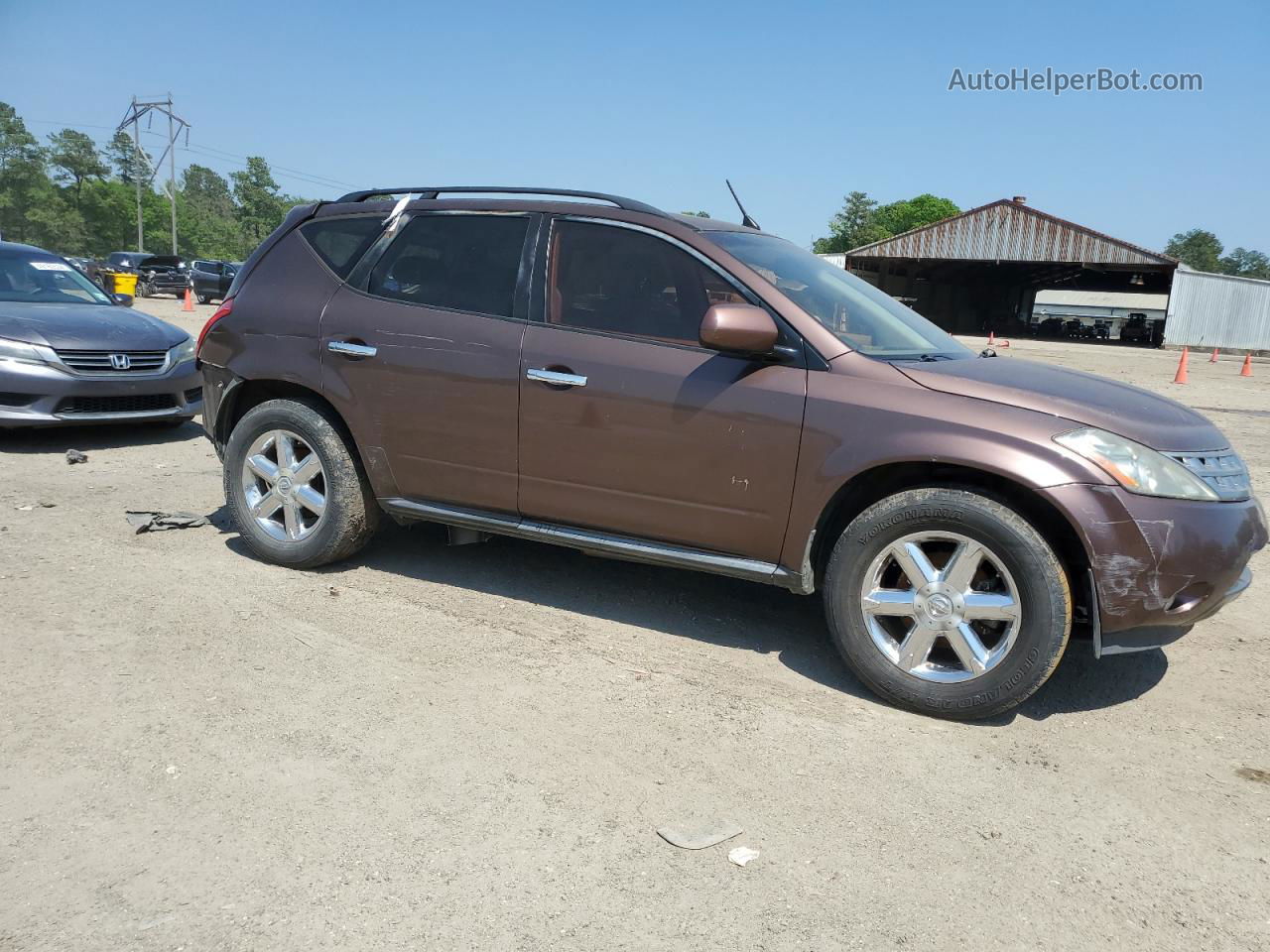 2004 Nissan Murano Sl Brown vin: JN8AZ08W84W325232