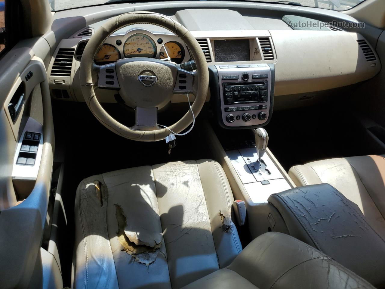 2004 Nissan Murano Sl Коричневый vin: JN8AZ08W84W325232