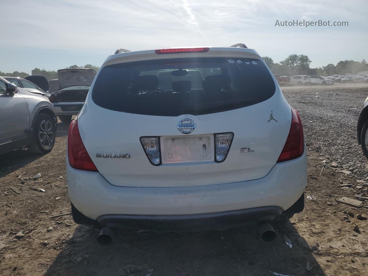 2004 Nissan Murano Sl White vin: JN8AZ08W94W303739