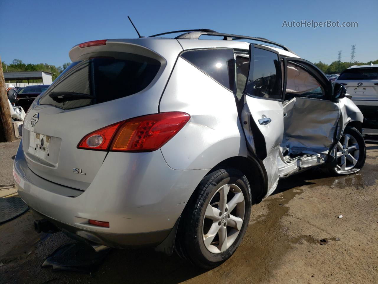 2010 Nissan Murano S Silver vin: JN8AZ1MU0AW006039