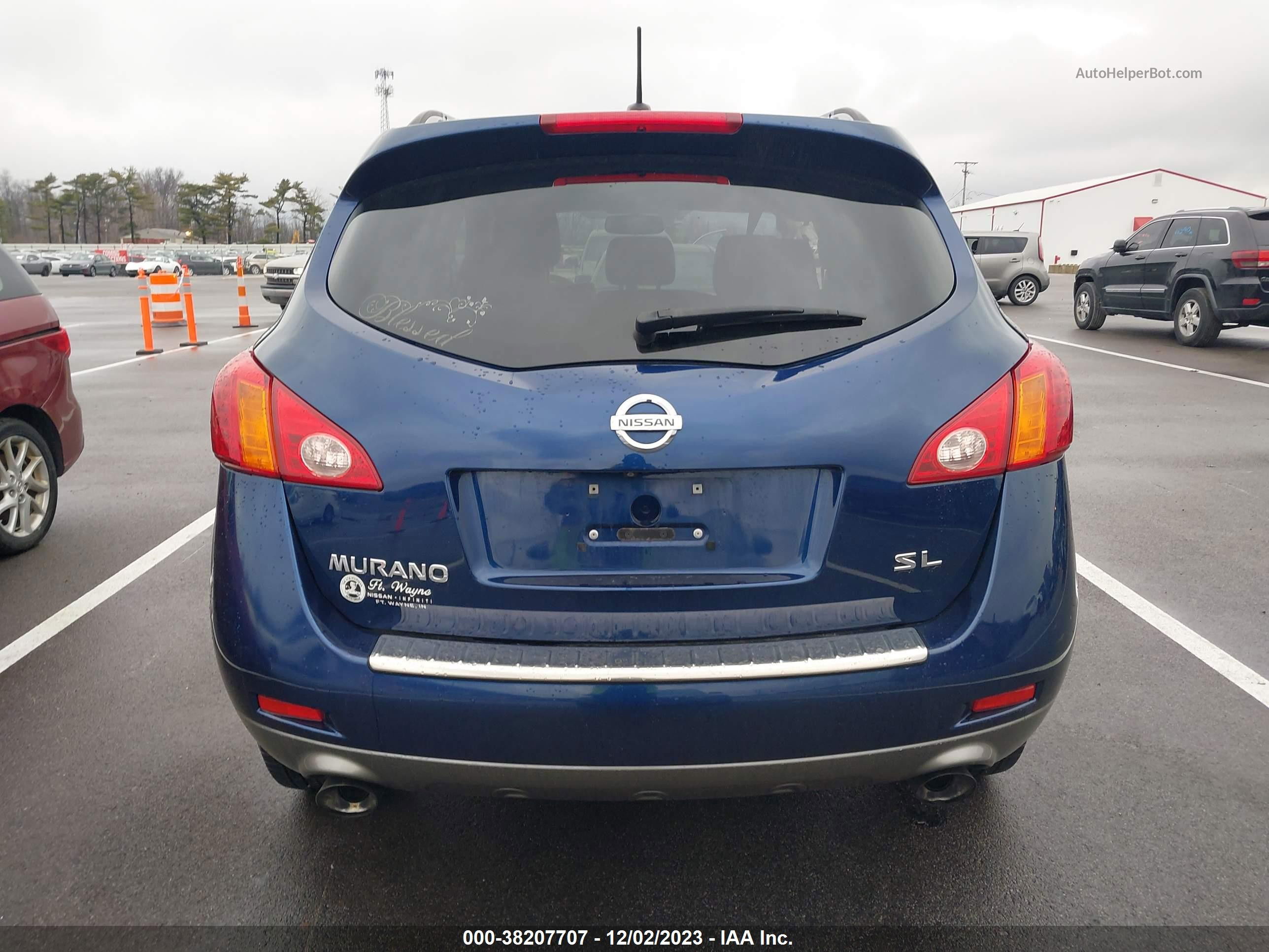 2010 Nissan Murano Sl Синий vin: JN8AZ1MU0AW014321