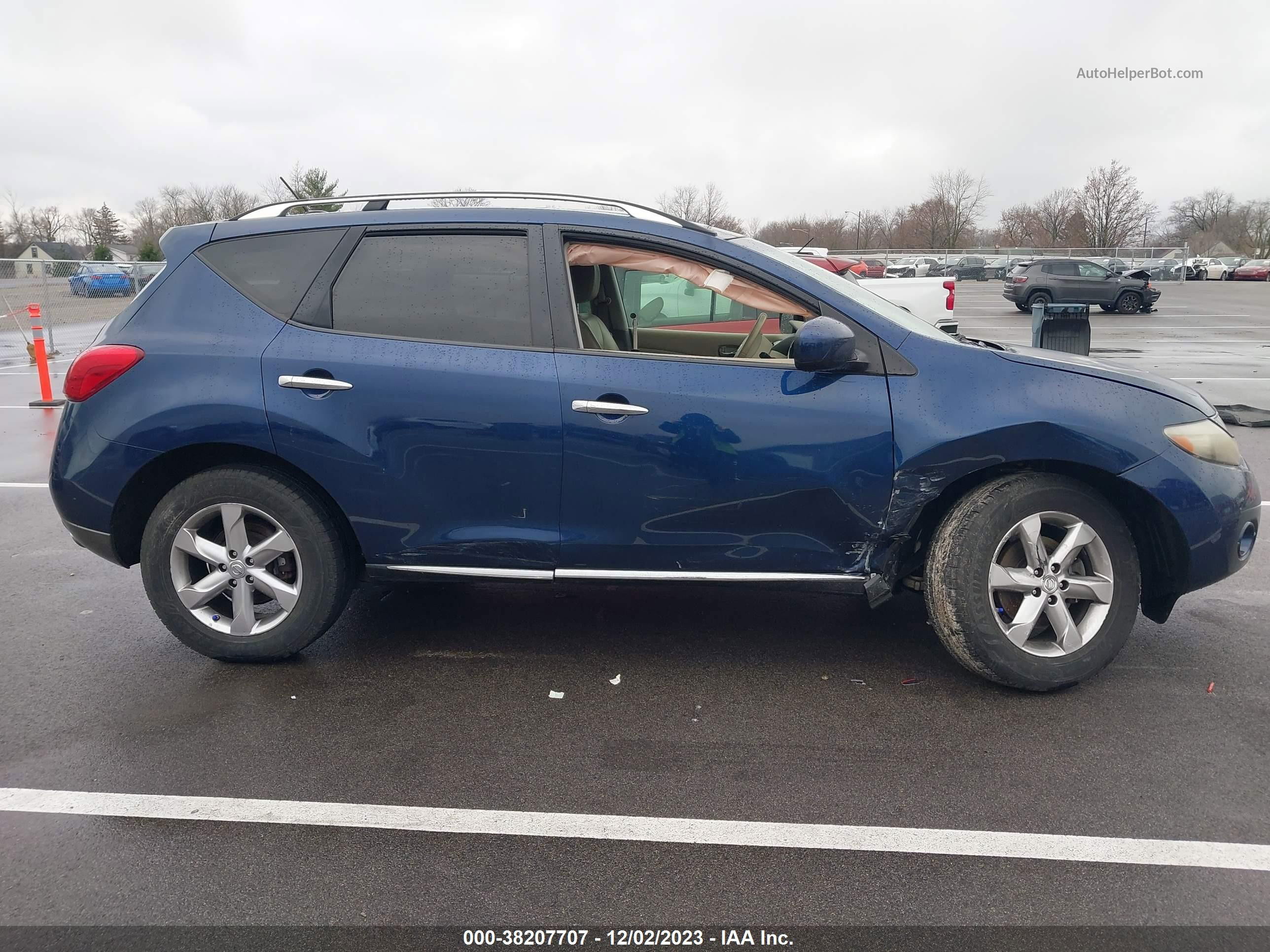 2010 Nissan Murano Sl Синий vin: JN8AZ1MU0AW014321