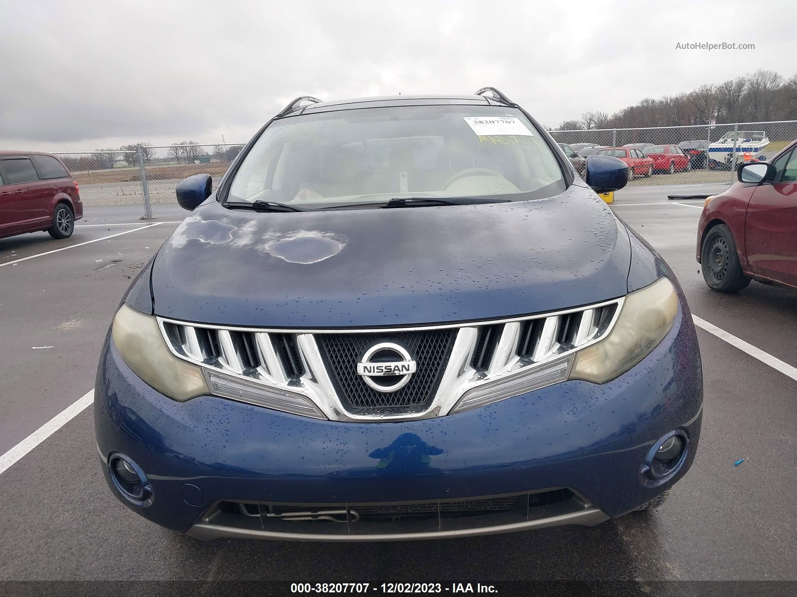 2010 Nissan Murano Sl Синий vin: JN8AZ1MU0AW014321