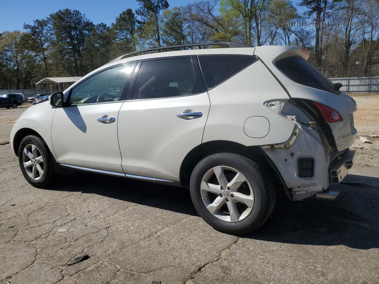 2010 Nissan Murano S White vin: JN8AZ1MU1AW004753