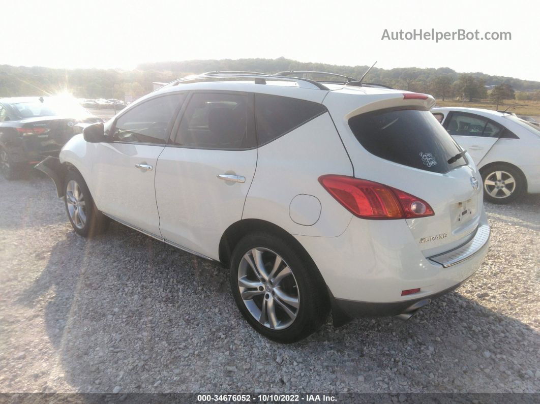 2010 Nissan Murano Le White vin: JN8AZ1MU1AW008608