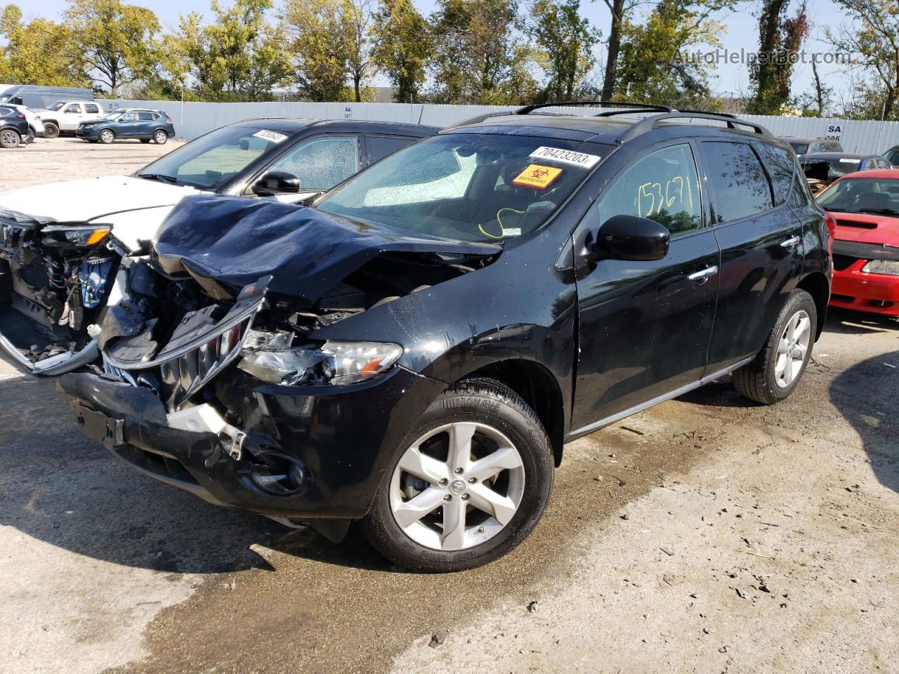 2010 Nissan Murano S Черный vin: JN8AZ1MU1AW013856