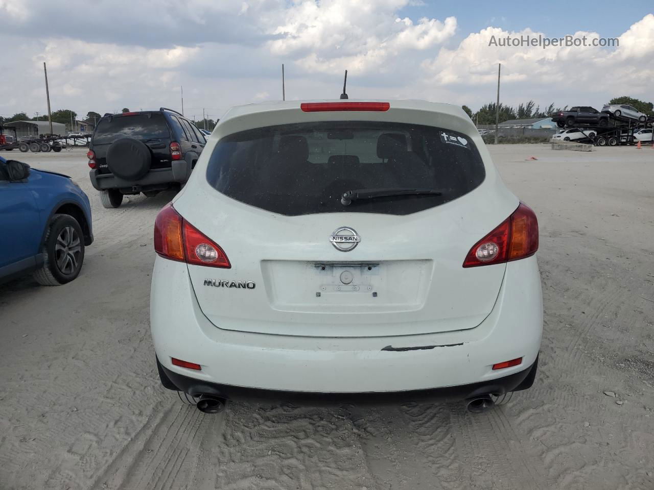 2010 Nissan Murano S Белый vin: JN8AZ1MU1AW016465