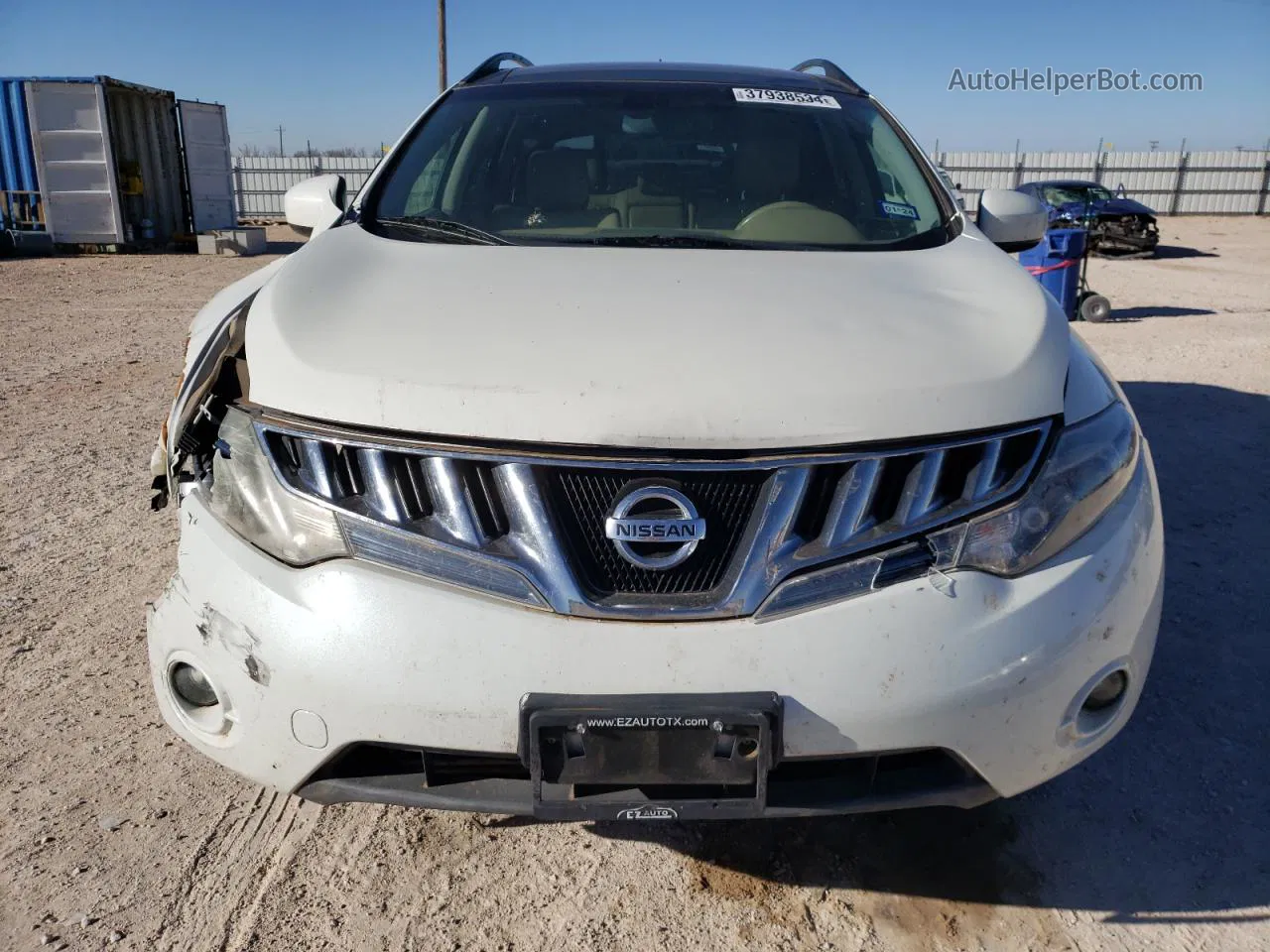 2010 Nissan Murano S Белый vin: JN8AZ1MU2AW003613