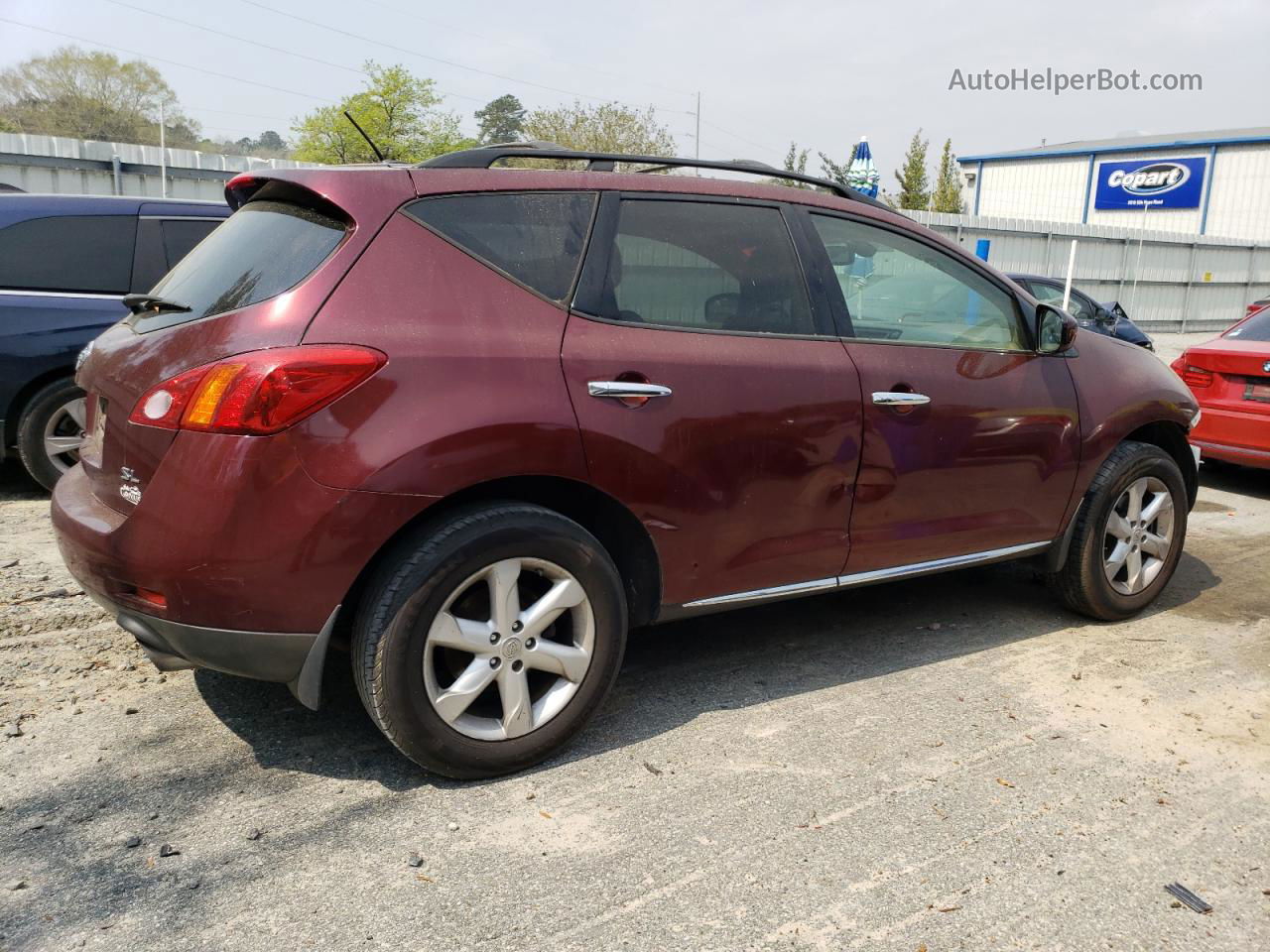 2010 Nissan Murano S Бордовый vin: JN8AZ1MU2AW009492