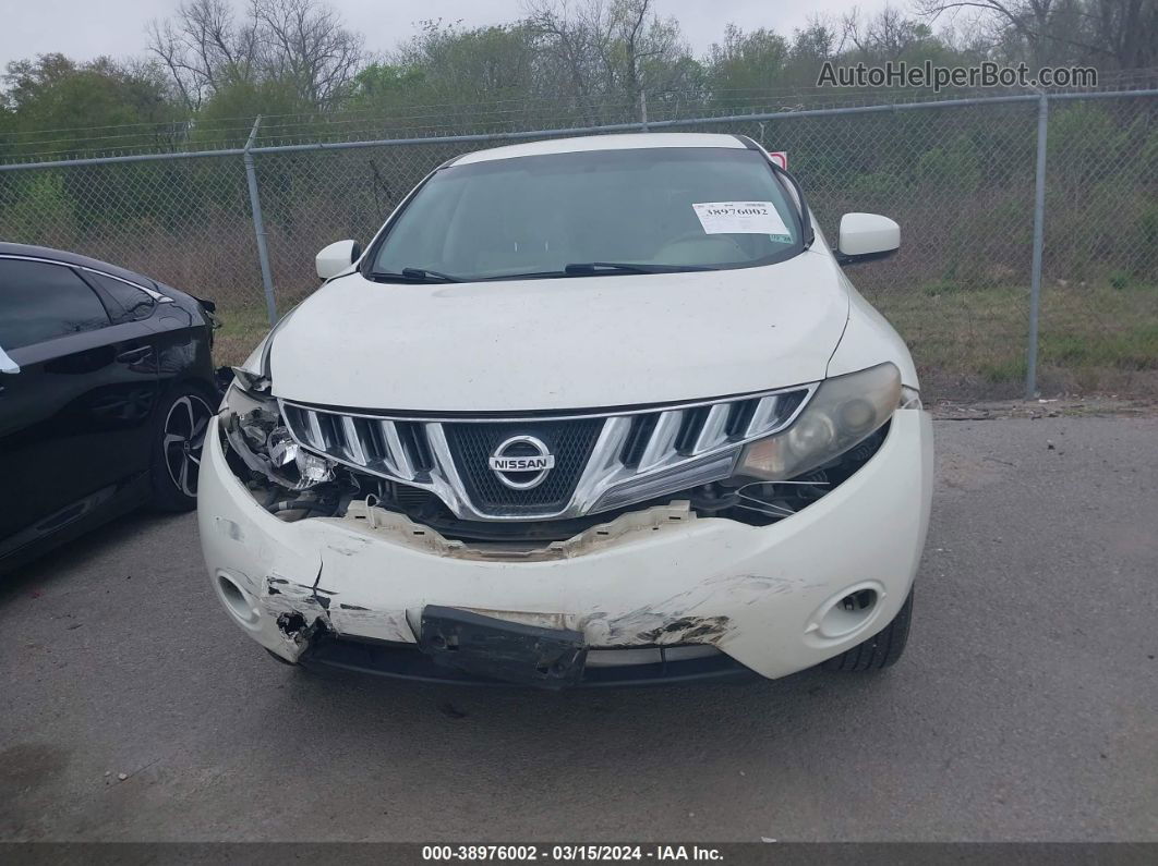 2010 Nissan Murano S White vin: JN8AZ1MU2AW020816