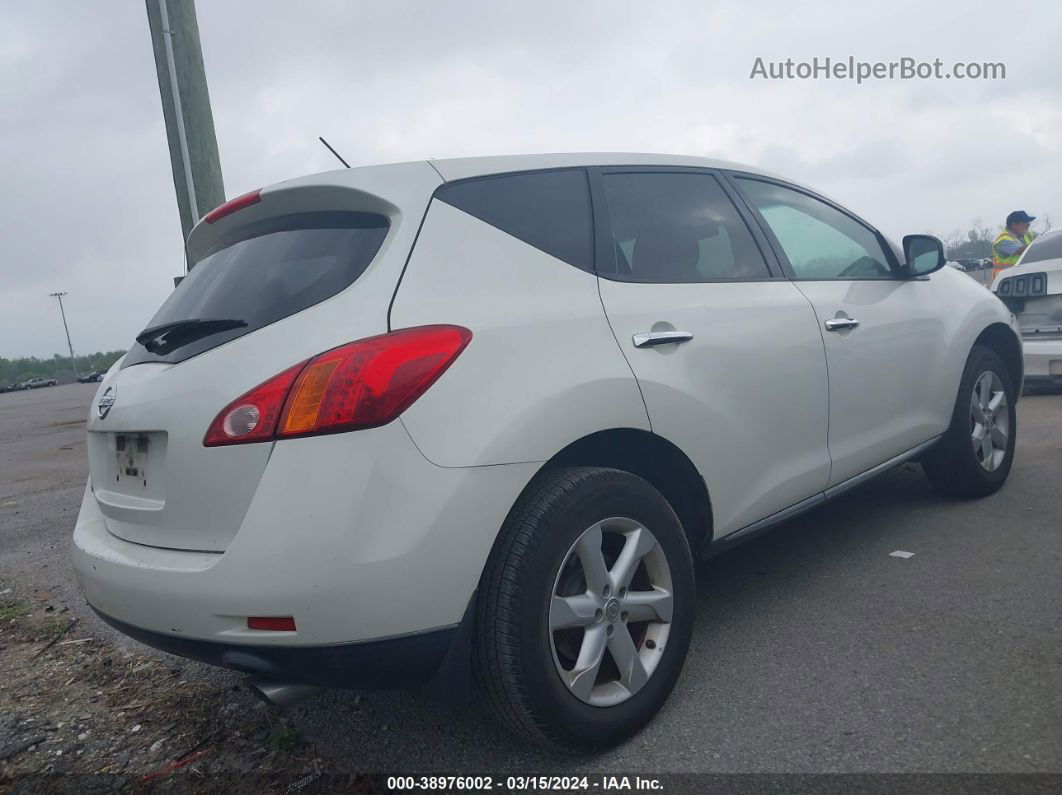 2010 Nissan Murano S White vin: JN8AZ1MU2AW020816