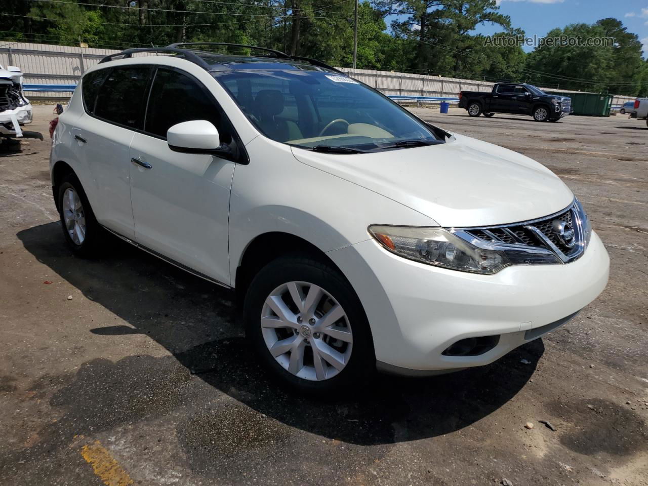 2011 Nissan Murano S White vin: JN8AZ1MU2BW068205