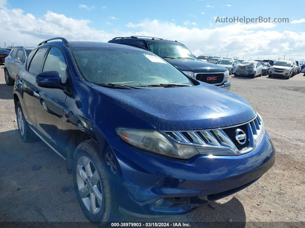 2010 Nissan Murano Sl Blue vin: JN8AZ1MU4AW000440