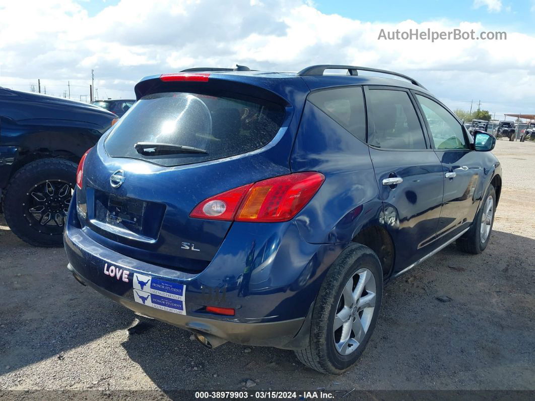 2010 Nissan Murano Sl Blue vin: JN8AZ1MU4AW000440