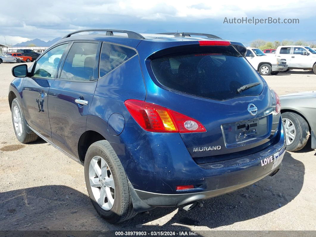 2010 Nissan Murano Sl Blue vin: JN8AZ1MU4AW000440