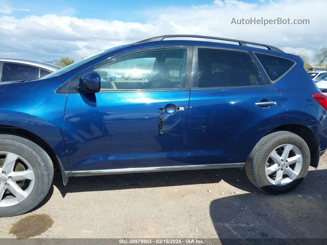 2010 Nissan Murano Sl Blue vin: JN8AZ1MU4AW000440